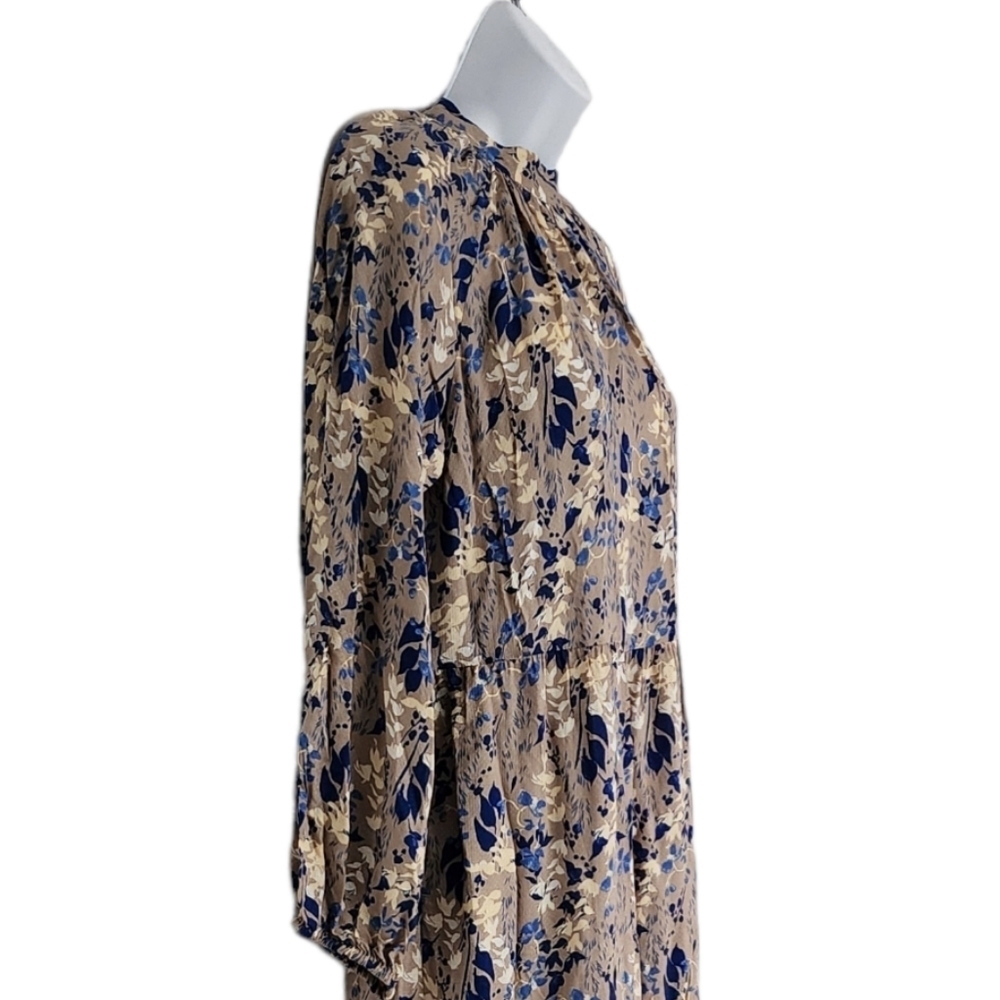 A New Day Tiered Floral High-Neck Lightweight Maxi Dress OVERSIZED Size Small. - Picture 6 of 11